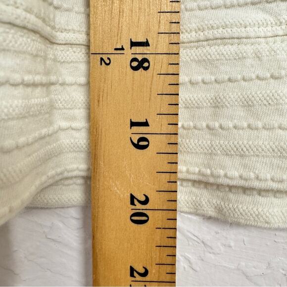 Madewell Texture & Thread Cream Balloon Sleeve Sweater Womens XS Boho Casual - Picture 6 of 8